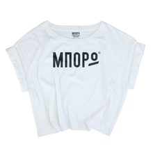 Load image into Gallery viewer, Woman White Organic Crop Top