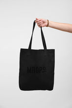Load image into Gallery viewer, Organic cotton tote bag shopper in black